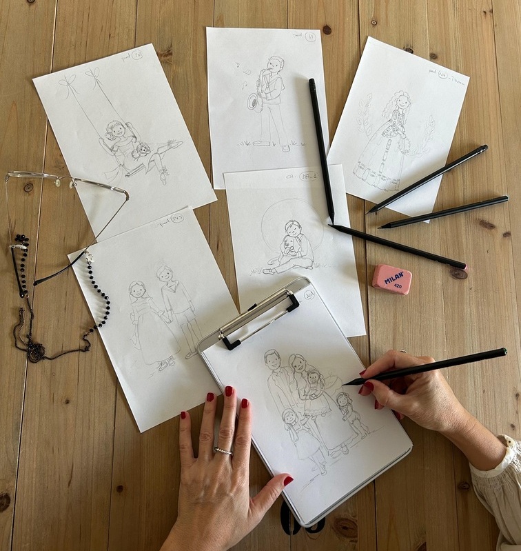 Foto mia dibujando. 2 1