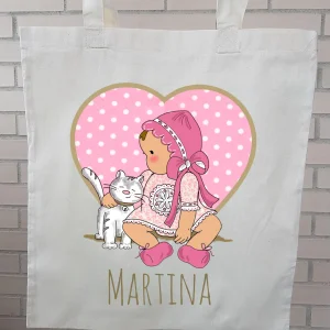 Bolsa de algodón de 2 asas  (140 gr/m2) tamaño  (38x42 cm)