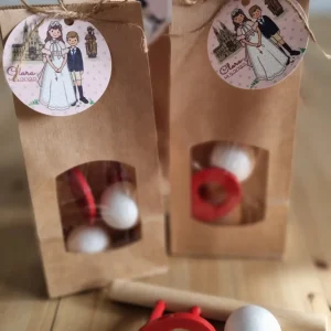 Juguetes de madera "Soplabolas"