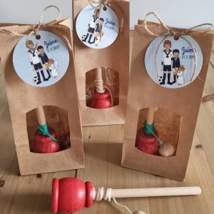 Juguete de madera ¨Bola cesta"