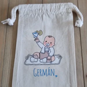 Bolsa de algodón con cordón